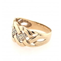 Pre Owned 9ct Mens Celtic Band ZX648